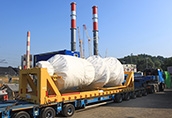 Transport of Siemens gas turbine to Mellach CCPP; source: siemens.com