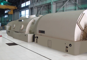 MHI-built geothermal steam turbine generator; source: mhi.co.jp