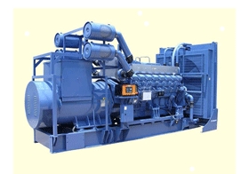 Diesel engine generator model identical with the unit shipped to Myanmar; source: MHI
