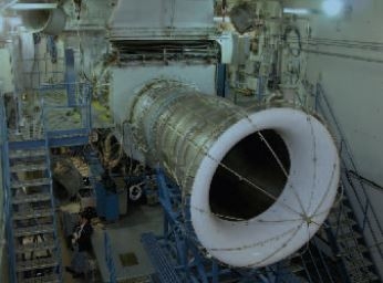 The Trent 60 engine on a test bed in Montreal, Canada
