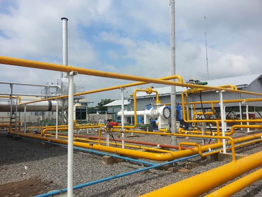 CNG storage system at power plant in Gati.