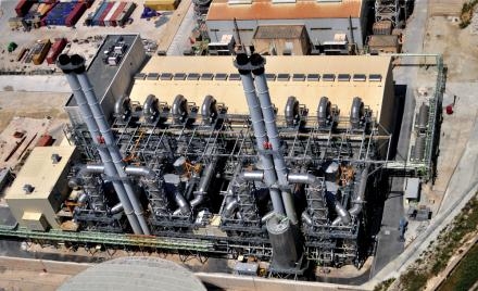 Delimara power plant in South East Malta