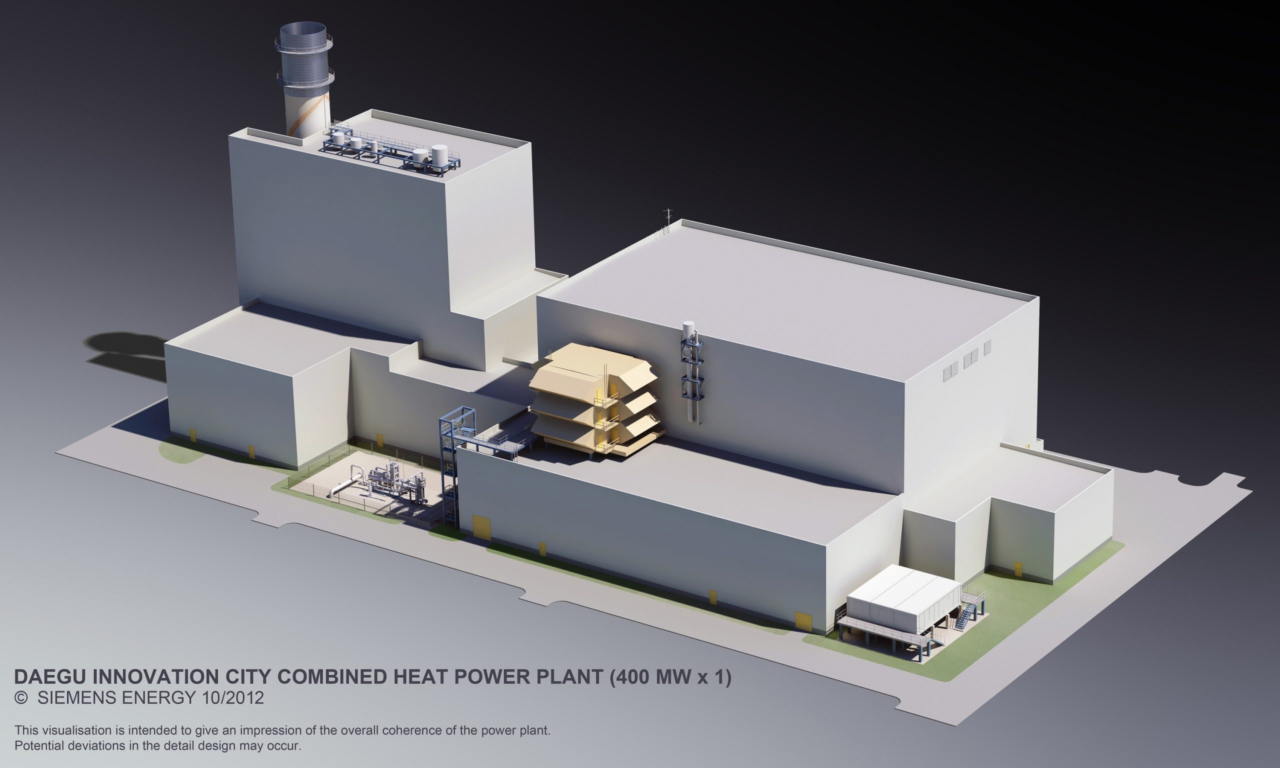 Rendering of Daegu Green Power CHP
