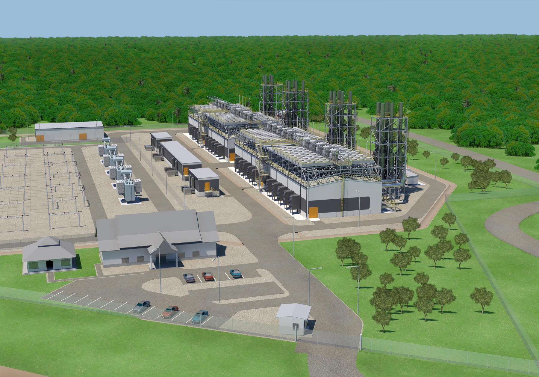Rendering of PLN Arun power plant