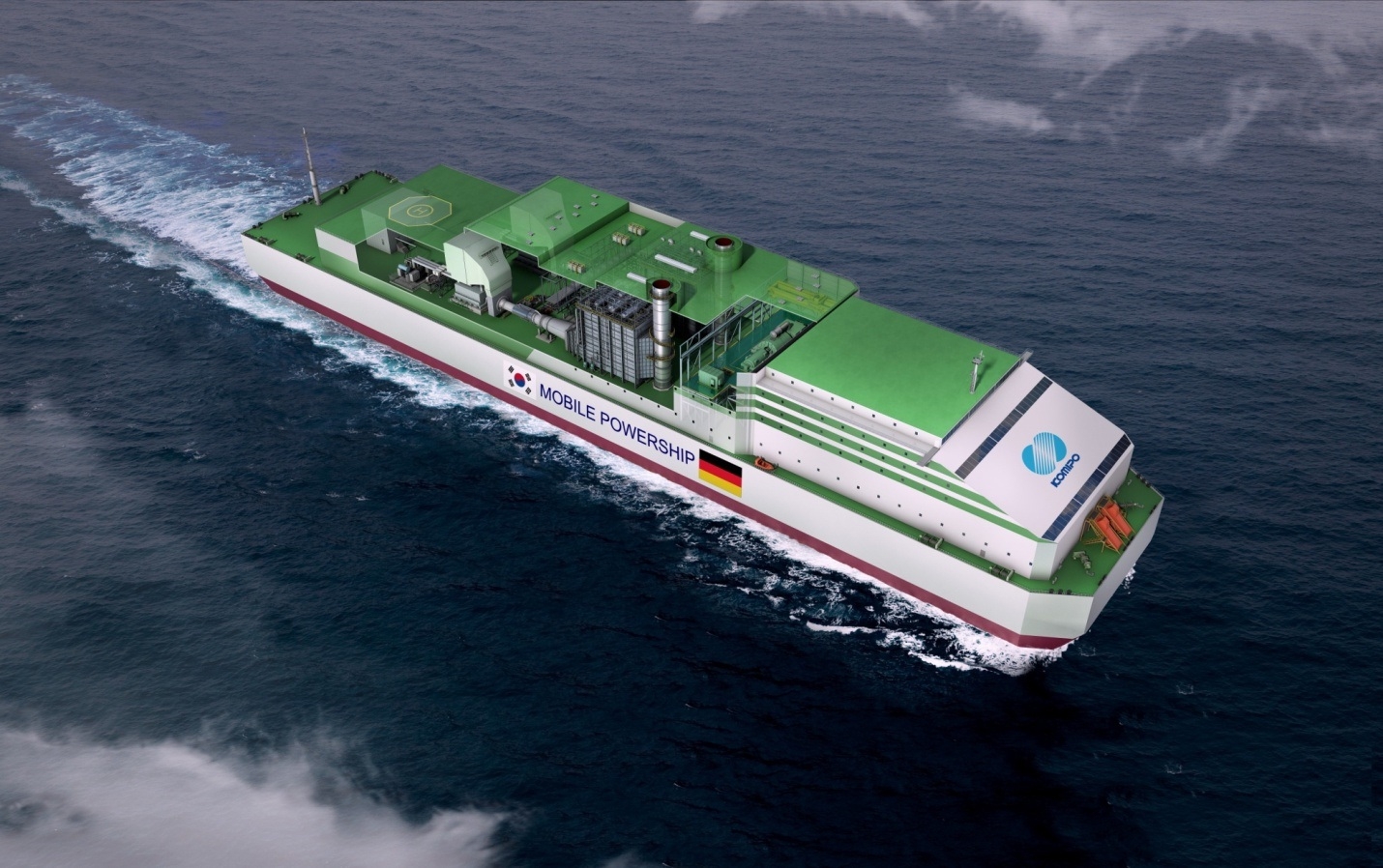 The Mobile Powership will deliver power for hard to reach locations