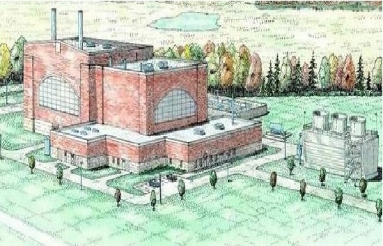 Artists rendition of the Holland Plant