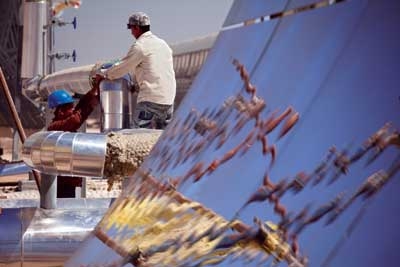 Construction works of one of the world's first ISCCs plants in Egypt