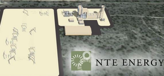 Artists impression of Pecan Creek Energy Center