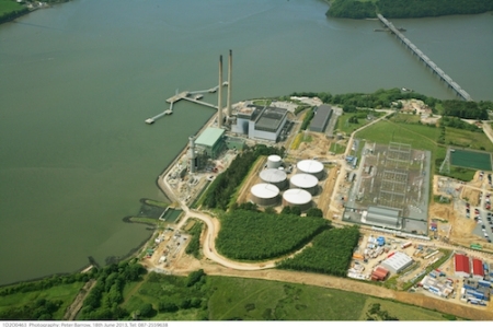 Site of Great-Island-CCGT with existing fuel oil unit
