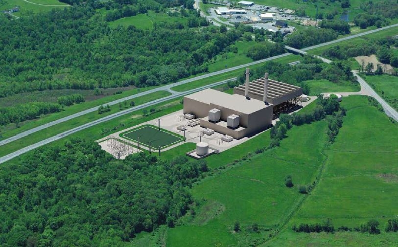 Artist's rendition of the CPV Valley Energy Center