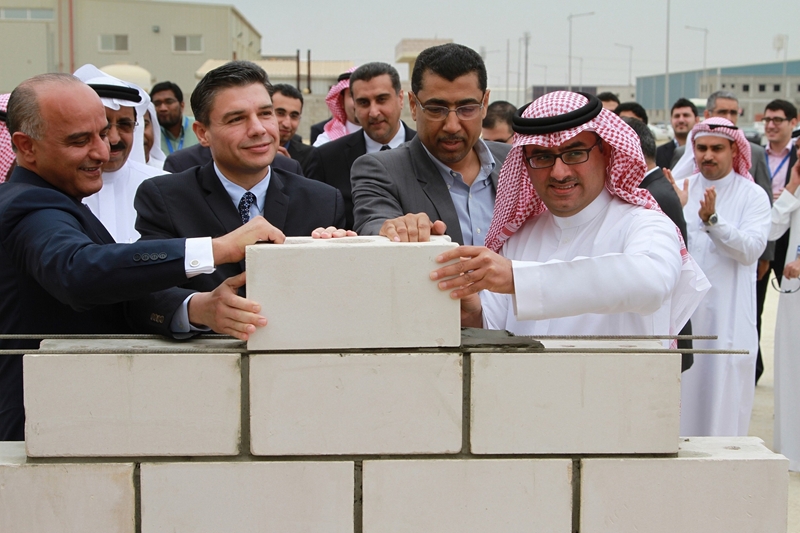 GE and Saudi Aramco executives at the groundbreaking ceremony