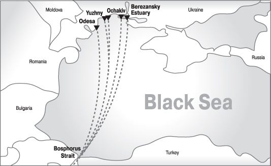 Possible routes of future LNG imports to Ukraine