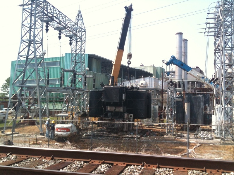 Construction has started near the site of the Joseph Cefalu Municipal Steam Plant