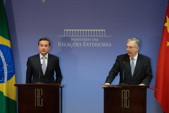 China's Wang Yi met Brazil's foreign relations minister, Luiz  Machado t​his week