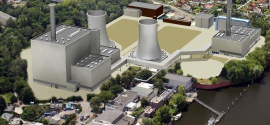 Artist’s rendition of the upgraded Lichterfelde CHP plant