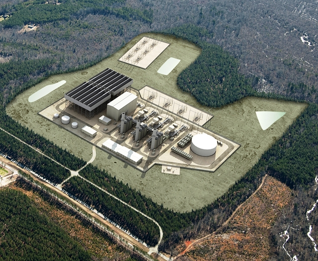 Artist rendition of Dominion’s 1,360 MW Brunswick County Power Station