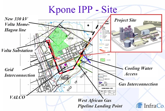 Site of the 340 MW Kpone plant