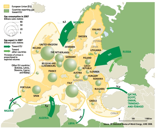 The dynamics of gas imports to Europe are set to change