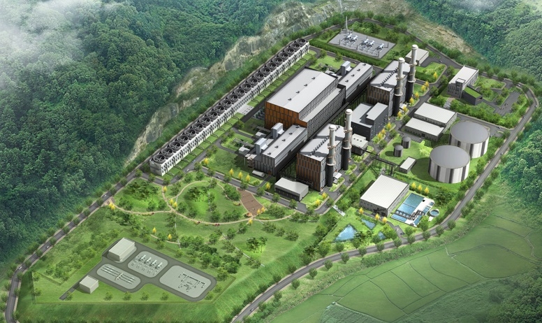 Artist's rendition of the proposed plant