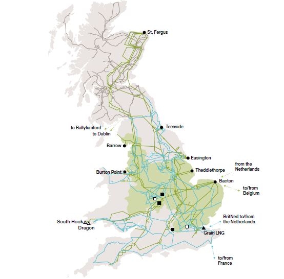 Gas-fired power is returning to National Grid’s UK network