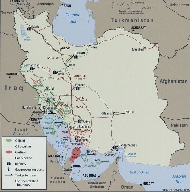 Iran has the largest gas reserves in the world