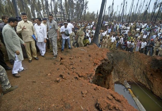 The pipeline blast has caused massive disruption for villagers in Nagaram