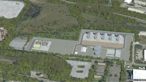 Artist’s rendition of the proposed Abergelli site