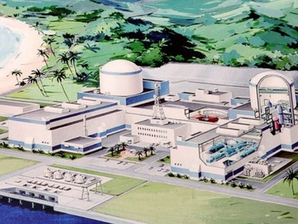 Model of Vietnam's nuclear power plant
