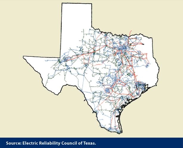 The ERCOT transmission grid