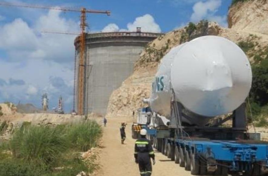 Unloading of first 200 MW turbine at Pagbilo power project