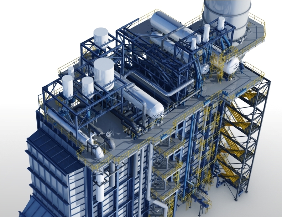 3D view of Alstom’s HRSG