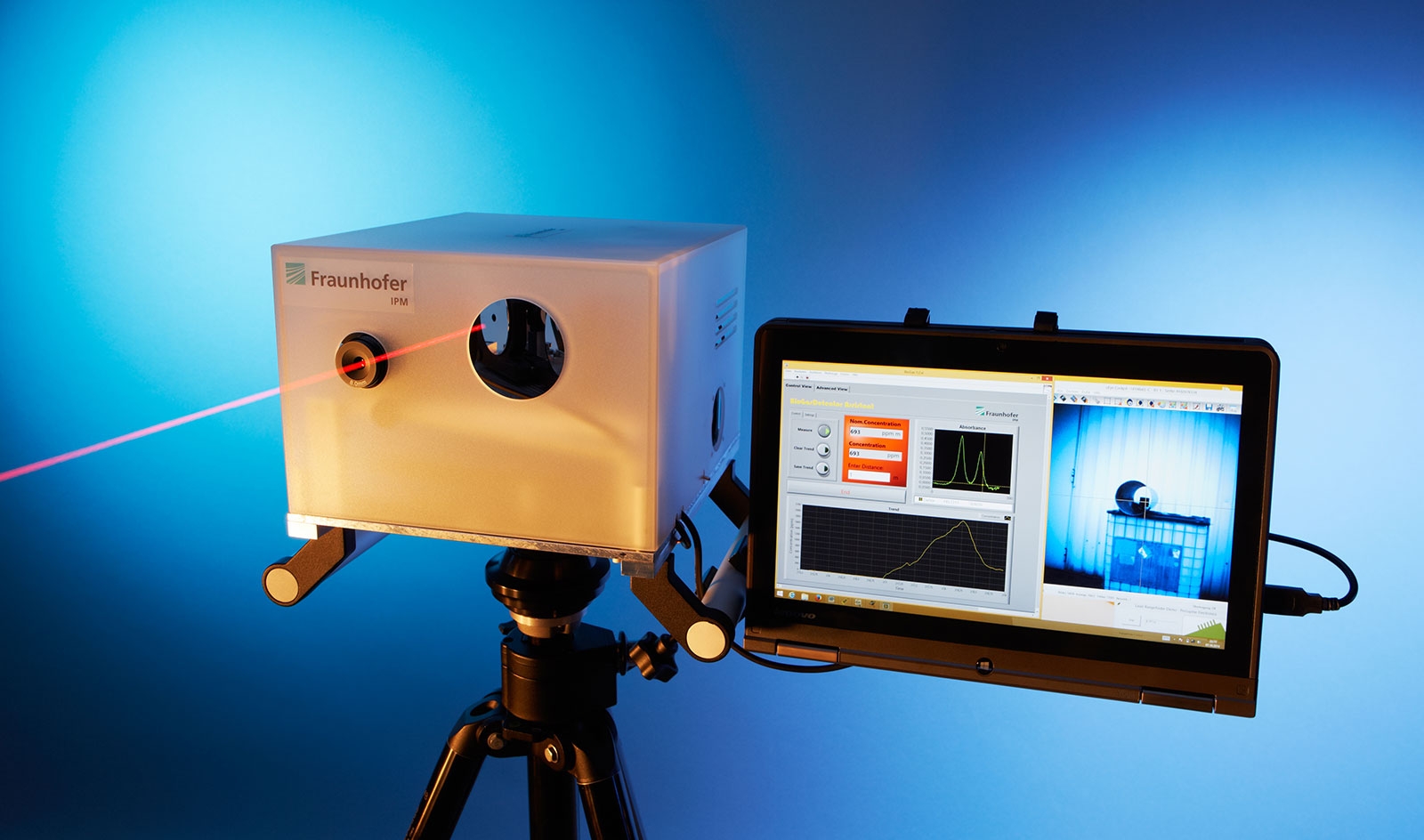 The Fraunhofer laser detection system