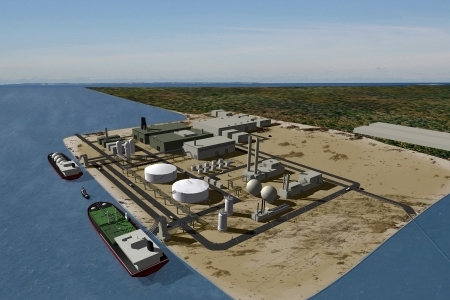 Rendering of Shell's prospective Batangas facility