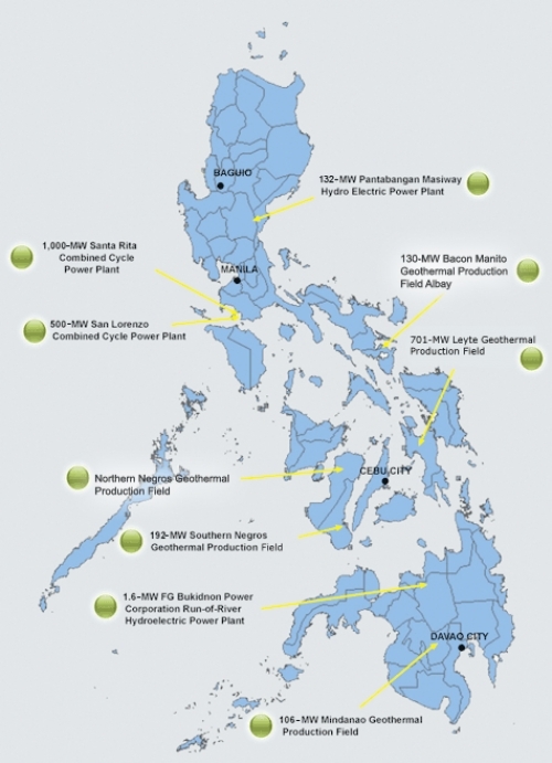 First Gen's operational power generation capacity