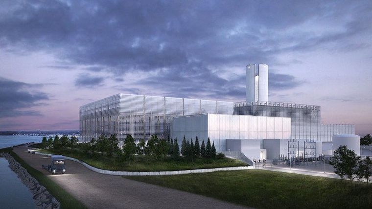 Rendering of the planned 674MW Salem Harbor Power Station