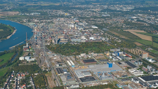 Bird's-eye view of Chempark Leverkusen