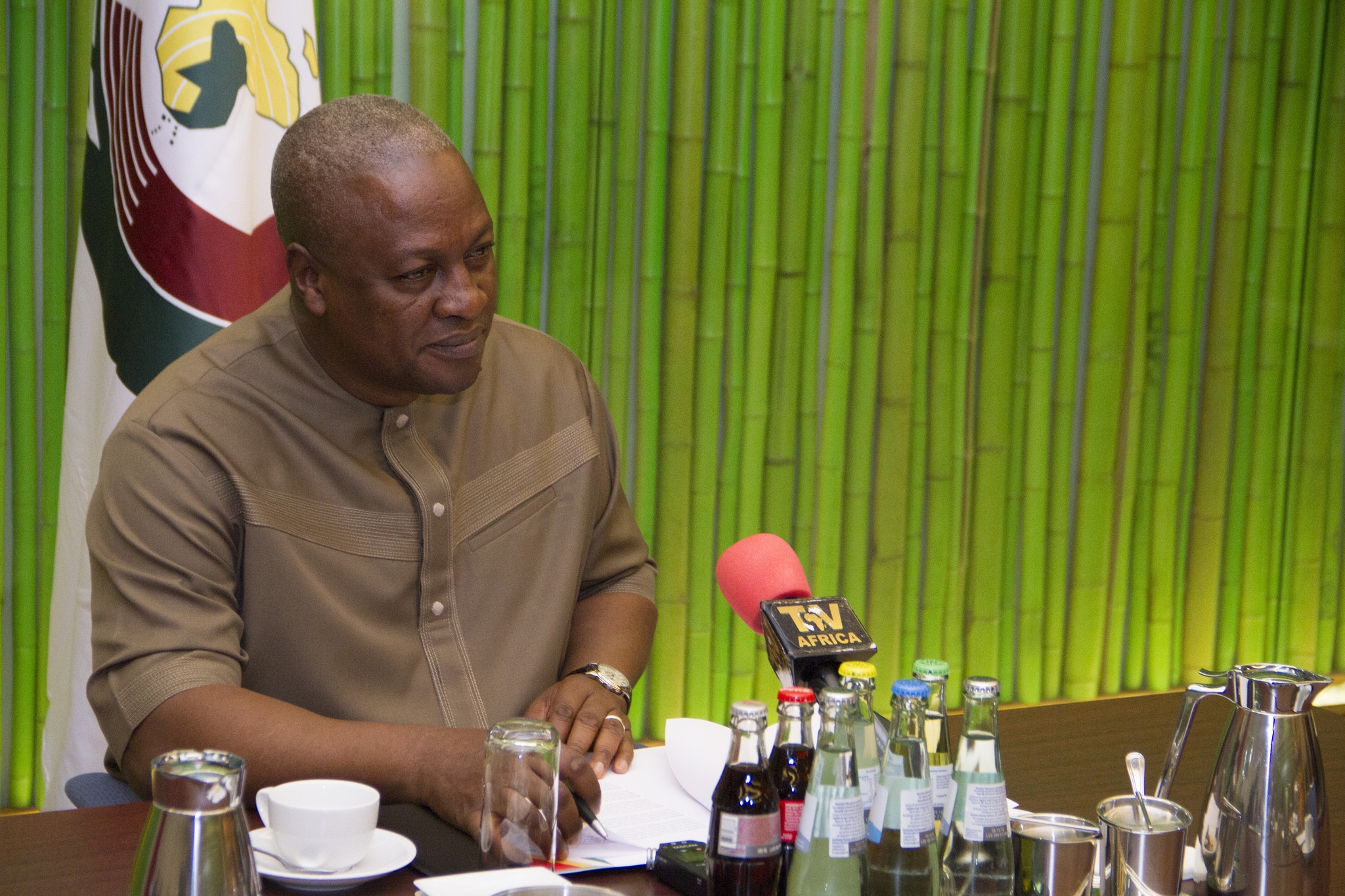 Ghana's president John Mahama backed the project