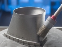 A smooth transition from round to square at this gas turbine part is difficult to achieve with conventional production methods, but it is simple with 3D printing