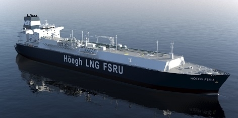 A Hoegh FSRU will handle imports to Cartagena at the Atlantic coast of Columbia