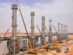 Construction works on one of SEC’s mega power projects in Riyadh