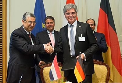 Contracts were signed by Muhamed Shaker, Egypt's energy minister, and Egypt and Siemens CEO Joe Kaeser