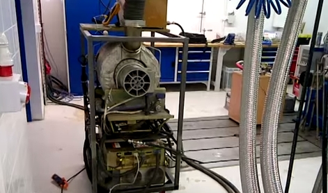 C30 microturbine on a test lab at Warwick university