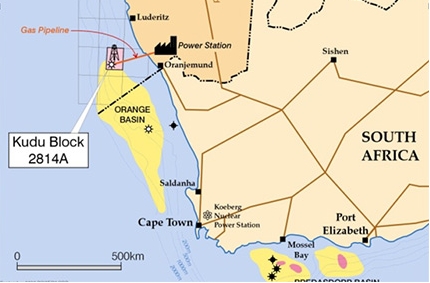 Site of the proposed Kudu power plant