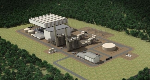 Rendition of the Clean River Energy Center