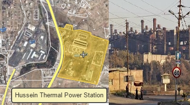 Location of Hussein CCGT IPP in Az-Zarqa