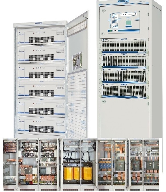 Invertronic 20-120kVA inverter and Tebechop 3000 DC 60kW DC-DC converter