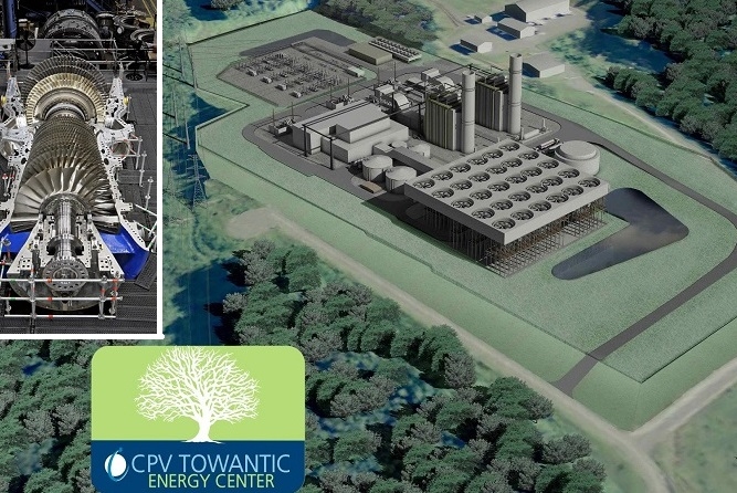 Rendering of the CPV Towantic Energy Center