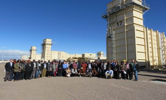 Delegates at the PWPS’ FT8 tour near Las Vegas