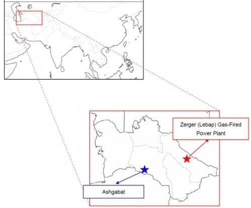 Location of the Zerger OCGT project