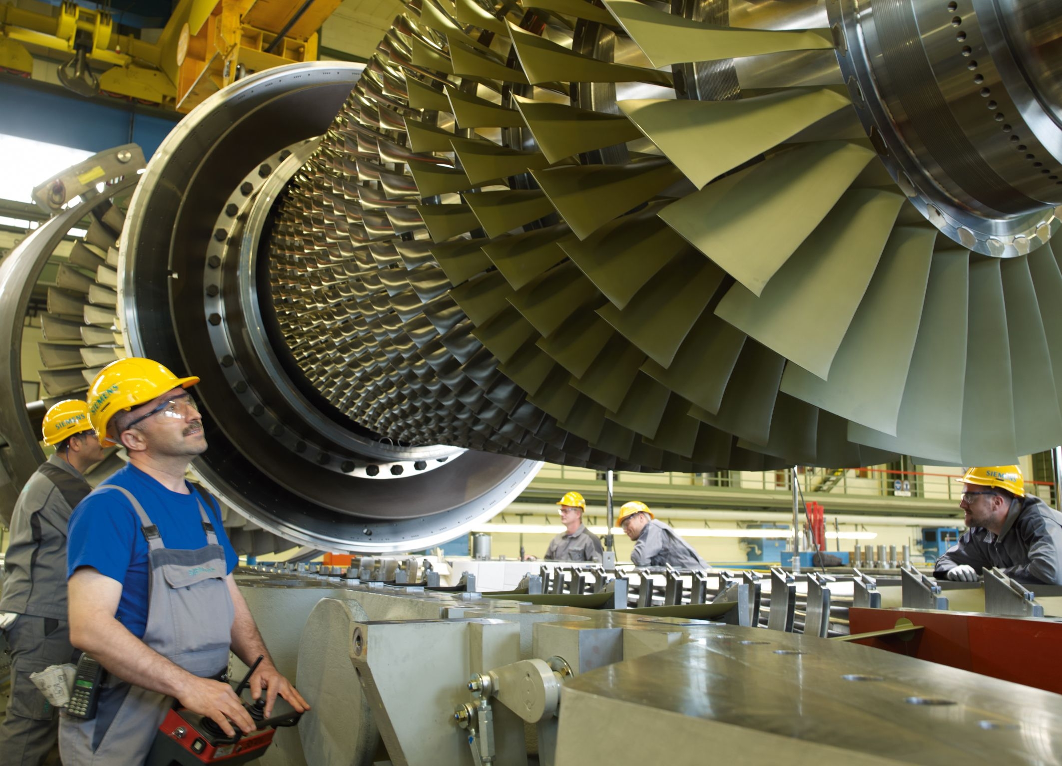 Final assembly of SGT5-4000F in Berlin